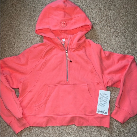 Lululemon Raspberry Cream half zip scuba - Picture 5 of 5